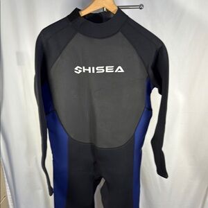 HISEA Black and Blue Swim Footies Wetsuit
